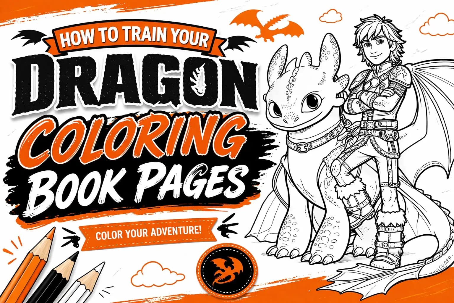 How To Train Your Dragon Coloring Book Pages