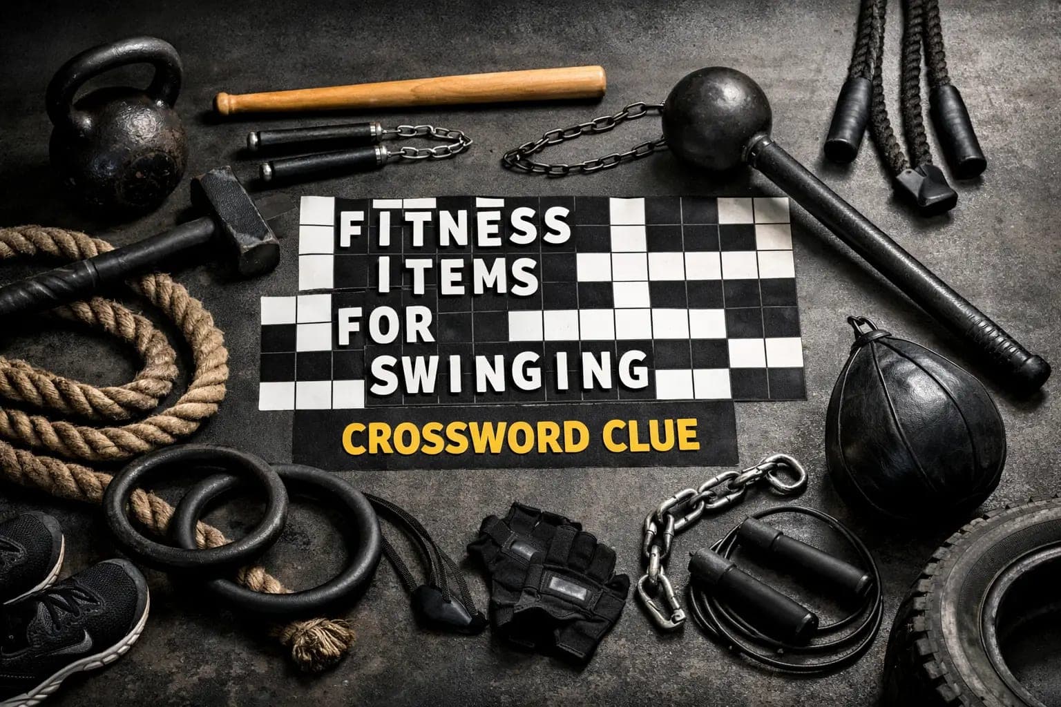 Fitness Items for Swinging Crossword Clue